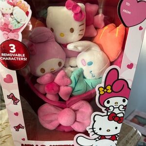 Hello kitty 12” valentines plush bouquet